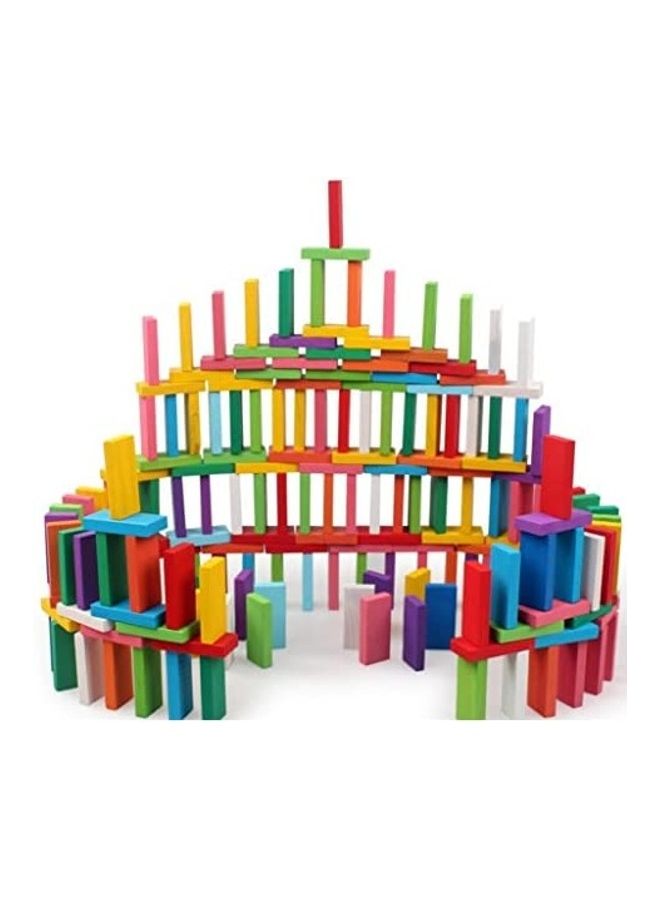 Newcreativetop 120-Piece Wooden Dominos Blocks Set  - Image 1