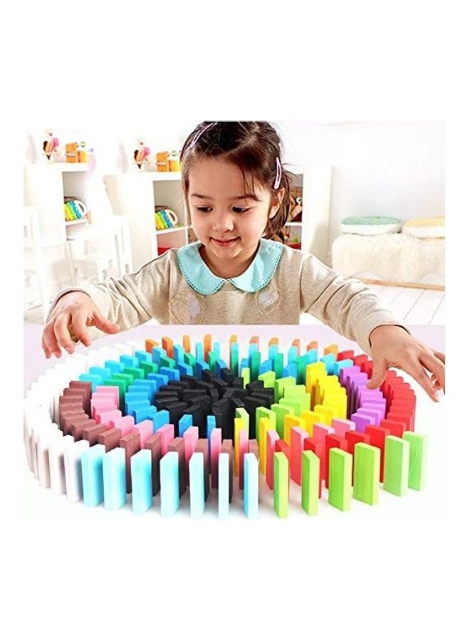 Newcreativetop 120-Piece Wooden Dominos Blocks Set  - Image 2