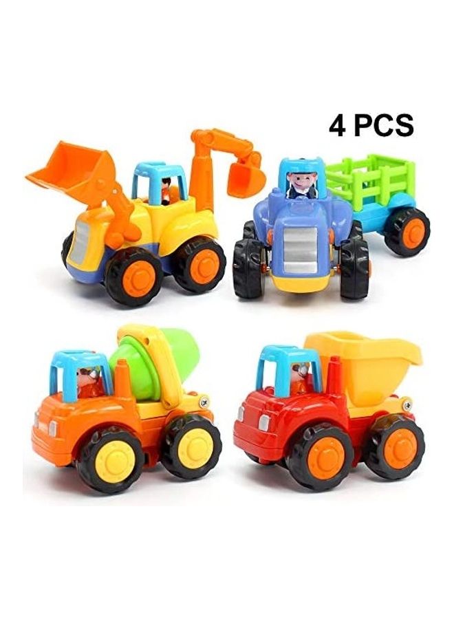 ORWINE 4-Piece Push And Go Cars