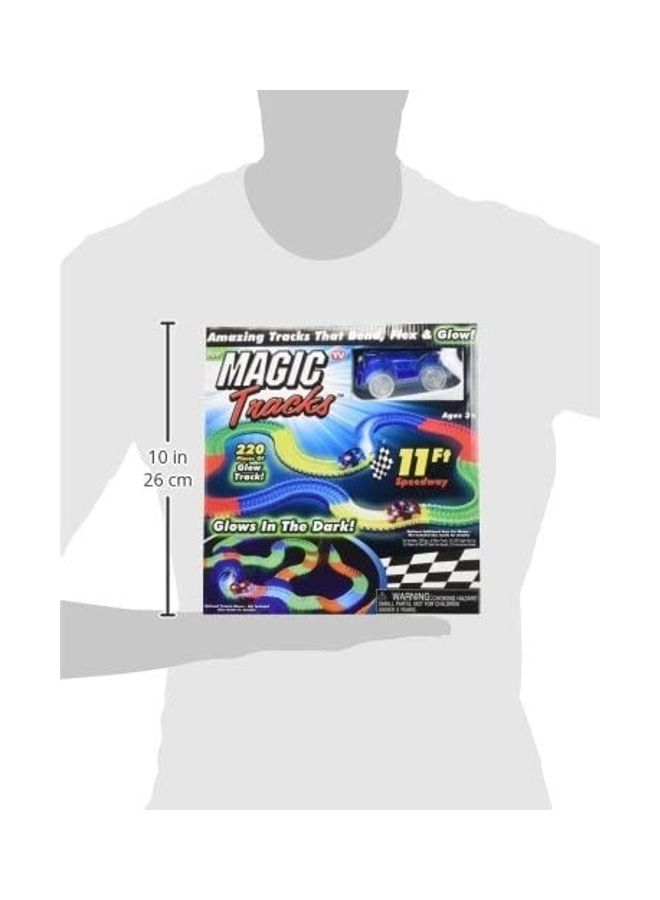 220-Piece Glow Racing Track Set With 2 Cars - Image 5