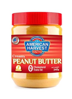 American Harvest Peanut Butter Creamy 340grams  - Image 1
