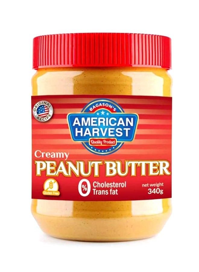 American Harvest Peanut Butter Creamy 340grams  - Image 1