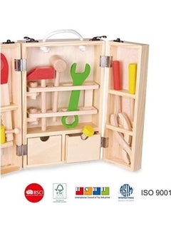 Classic World 35-Piece Wooden Tool Box Set  - Image 2
