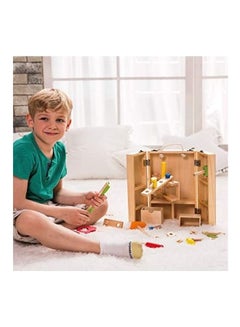 Classic World 35-Piece Wooden Tool Box Set  - Image 3