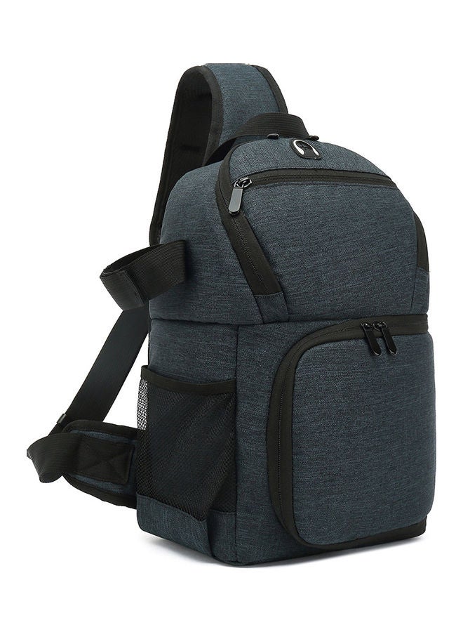 Single-Shoulder Waterproof Camera Bag Blue