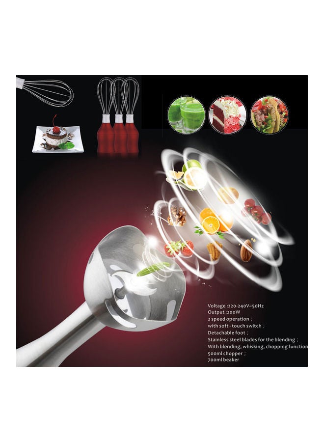 DSP Immersion Blender 200.0 W NA-H3065 Red  - Image 5