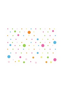 Stickie Art Mixed Colourful Polka Dots Wall Sticker Multicolour 60x90cm  - Image 1