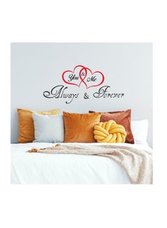 Stickie Art Quote: "You & Me..." Wall Stickers Home Decoration Diy Removable Wall Decals For Living Room Bedroom Large  Sta-437 Black/Red 60x90cm  - Image 4