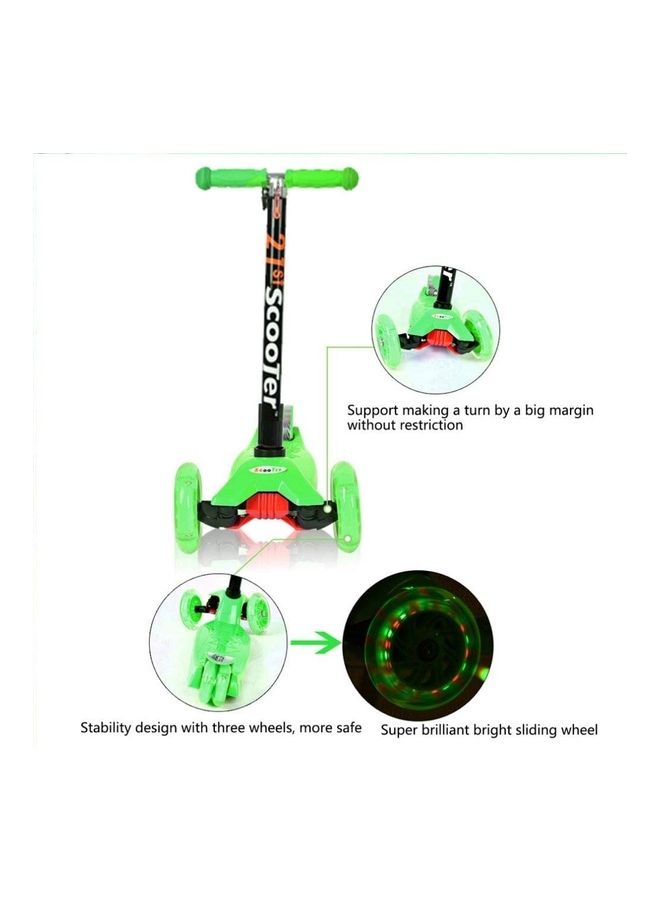 Tri Flash Wheels Adjustable Kick Scooter 60cm - Image 2