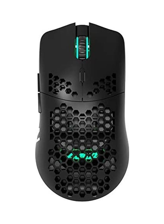 Ajazz AJ390 USB Gaming Mouse With 7 Key Honeycomb Design Black - Image 2