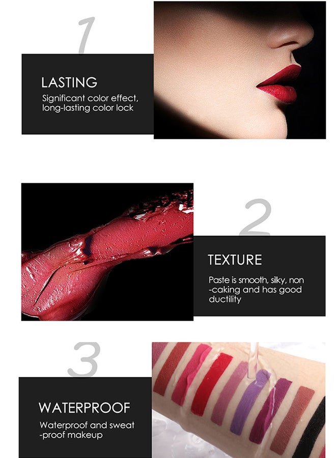 STAGENIUS - Long Lasting Matte Lipstick No.4 Old Rose - Image 1