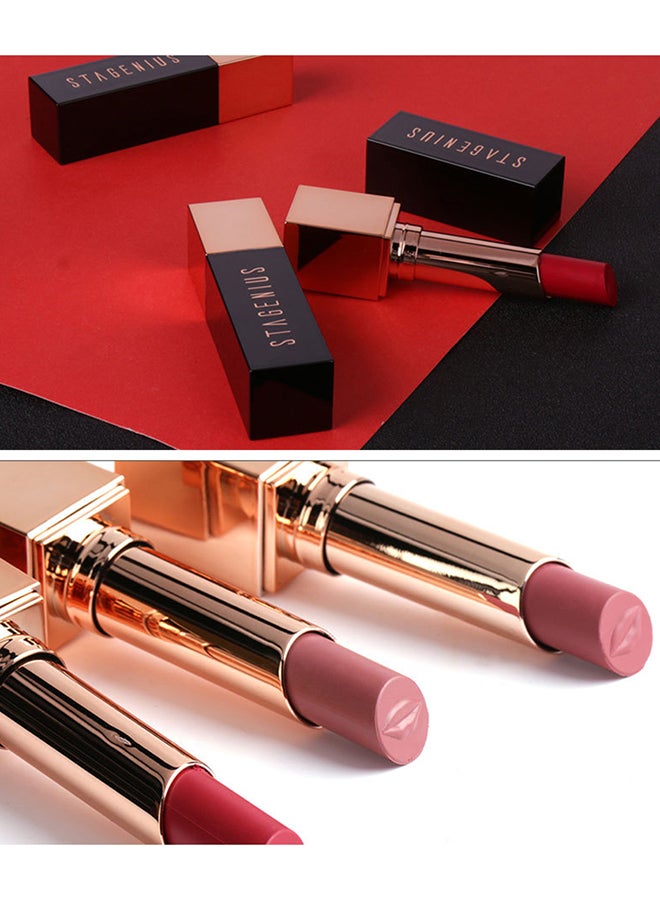 STAGENIUS - Long Lasting Matte Lipstick No.4 Old Rose - Image 1