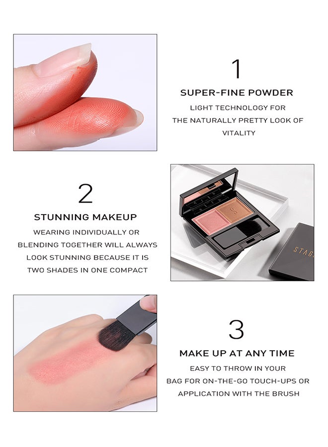 STAGENIUS - Super Fine Pressed Powder Blush No.1 Watermelon Sorbet - Image 1