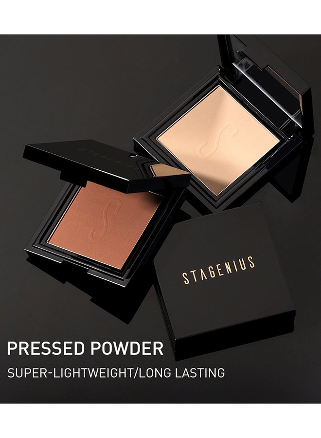 STAGENIUS - Super Lightweight Long Lasting Pressed Powder No.3 Butter Pecan - Image 1