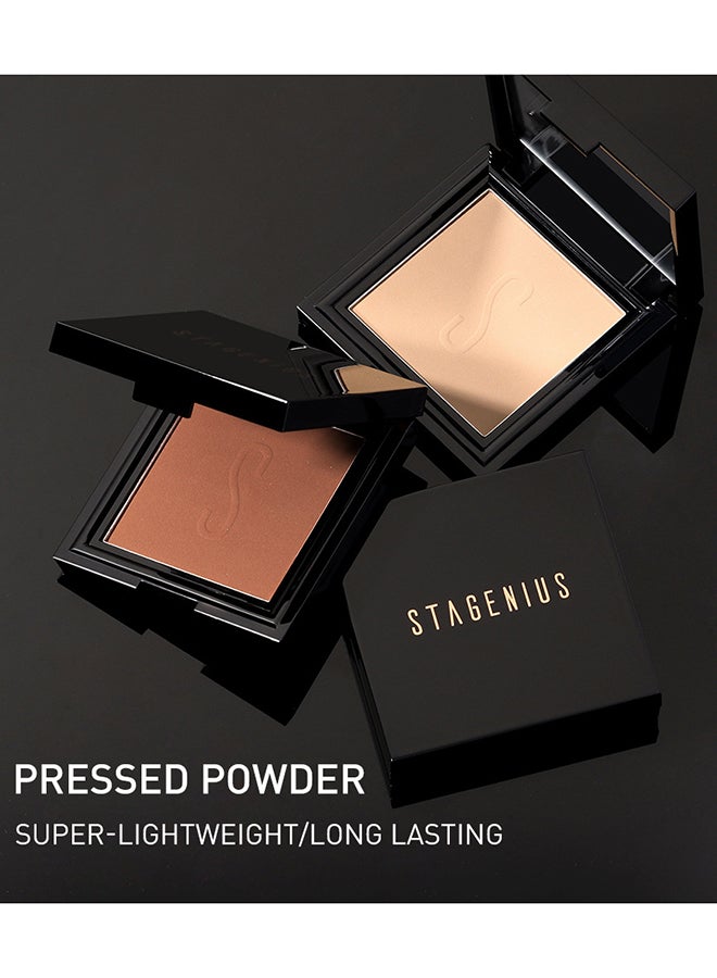 STAGENIUS - Super Lightweight Long Lasting Pressed Powder No.6 Salted Caramel - Image 1