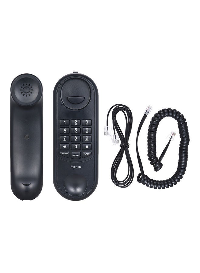 Mini Corded Telephone Black - Image 2