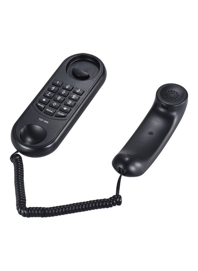 Mini Corded Telephone Black - Image 3