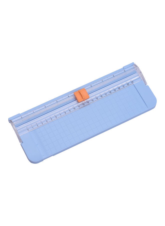 JIELISI A4 Rotary Paper Cutter With Sliding Blade Blue  - Image 1