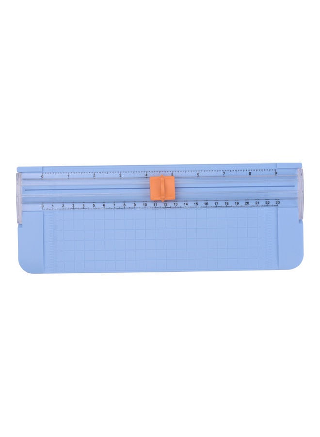 JIELISI A4 Rotary Paper Cutter With Sliding Blade Blue  - Image 2