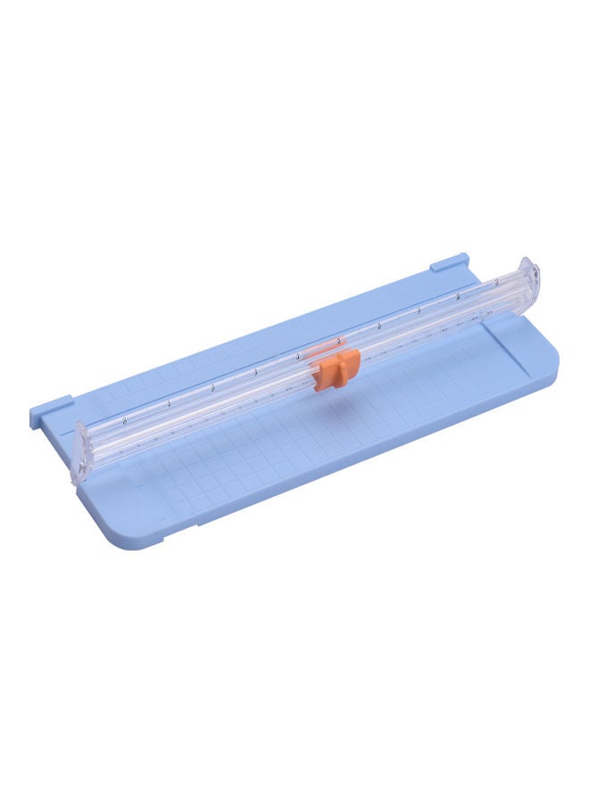 JIELISI A4 Rotary Paper Cutter With Sliding Blade Blue  - Image 5