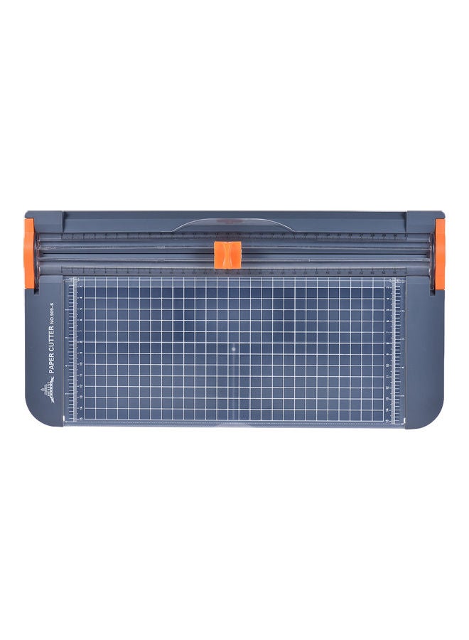 JIELISI A4 Rotary Paper Cutter With Sliding Blade and Storage Box Gray  - Image 4
