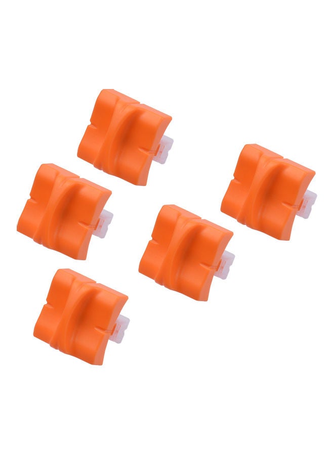 JIELISI - 10-Piece Paper Cutter Replacement Blades for Multi Trimmer Orange/White - Image 1