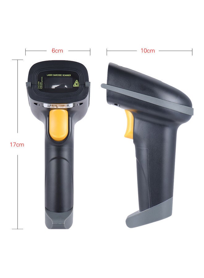 2.4G Wireless and USB Connected Barcode Scanner Grey - Image 3