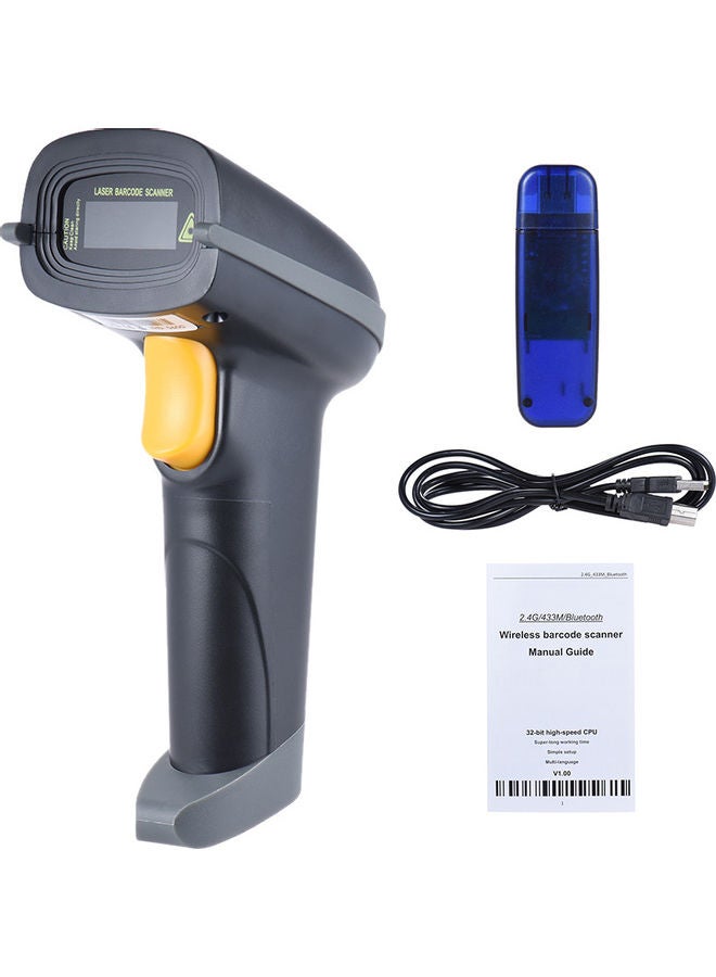 2.4G Wireless and USB Connected Barcode Scanner Grey - Image 5