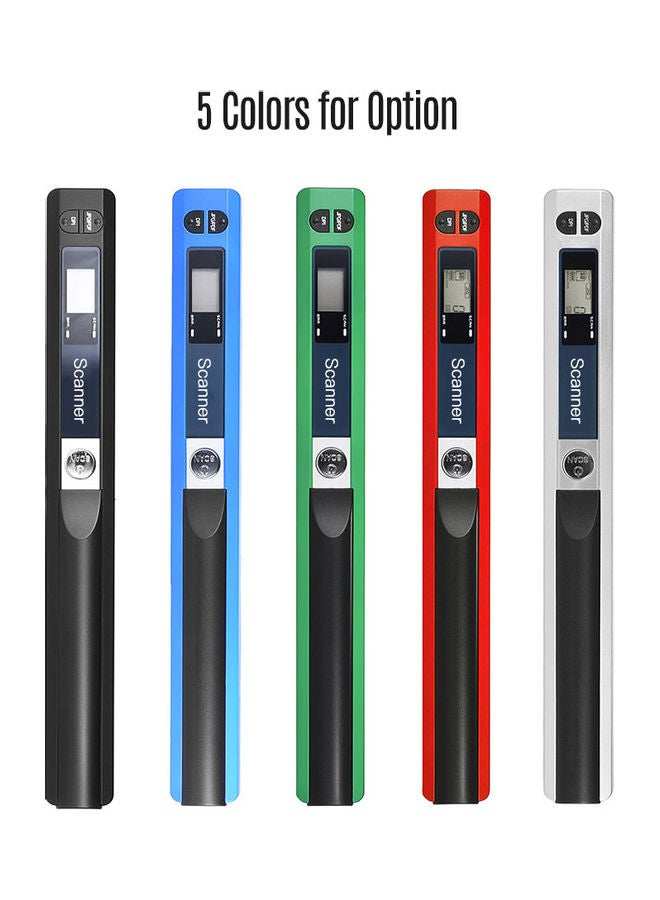 Portable Handheld Wand Wireless Scanner with 8GB Memory Card and Safety Bag Red/Black - Image 2