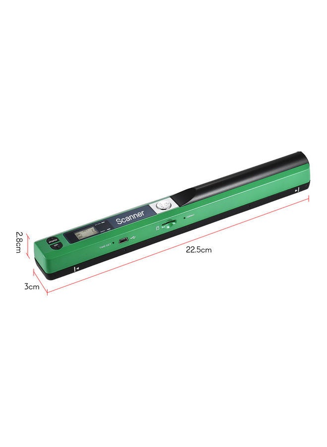 A4 Size LCD Display Wireless Scanner with Protecting Bag Green/Black - Image 3
