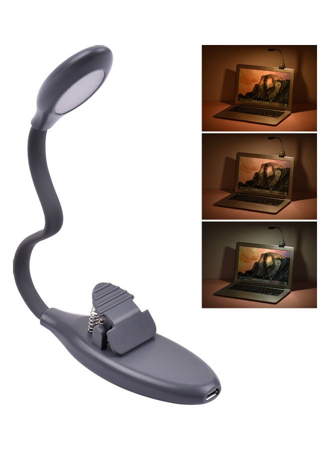 مصباح مرن قابل للشحن بتصميم كتاب رمادي - Image 1