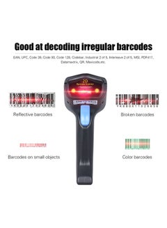 Aibecy 2.4G Wireless and USB Connected Barcode Scanner Black  - Image 4