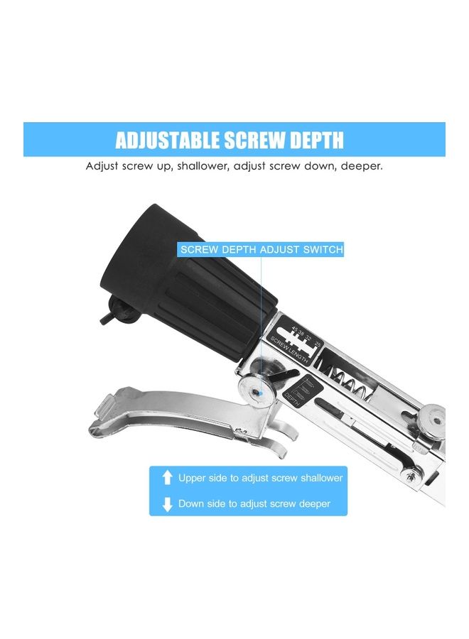 Generic Auto Feed Screwdriver Chain Gun Electric Drill Machine Silver/Black  - Image 3
