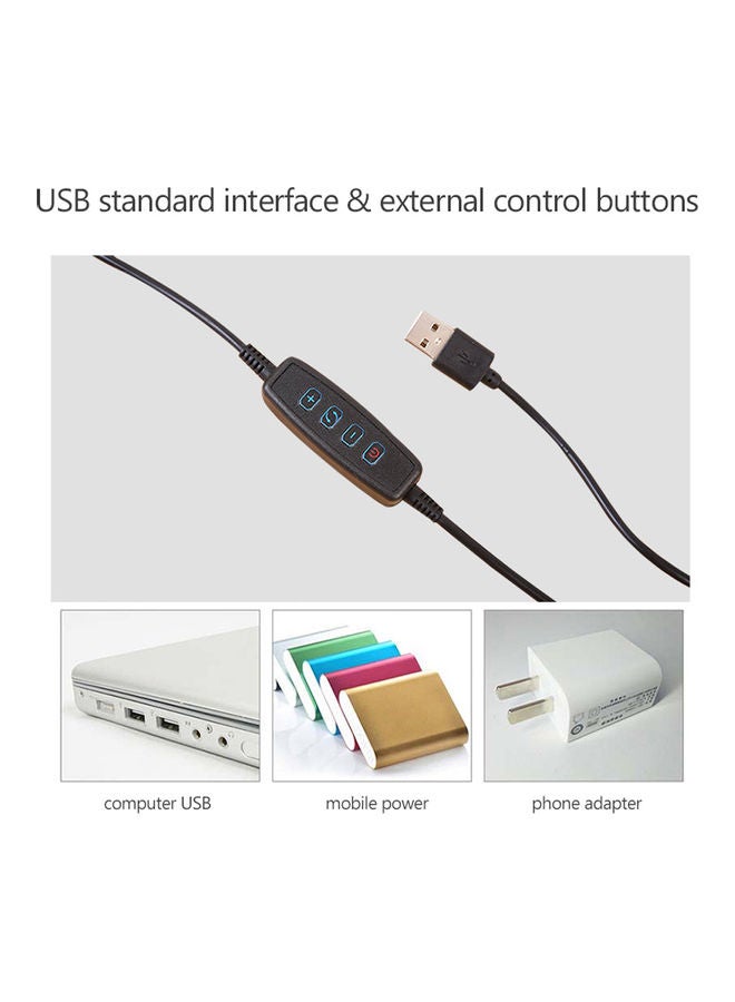 USB Connected Flexible LED Book Light Black - Image 5