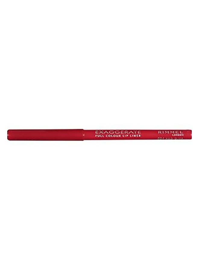 RIMMEL LONDON Exaggerate Full Colour Lip Liner 024 Red Diva  - Image 3