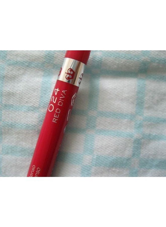 RIMMEL LONDON Exaggerate Full Colour Lip Liner 024 Red Diva  - Image 4