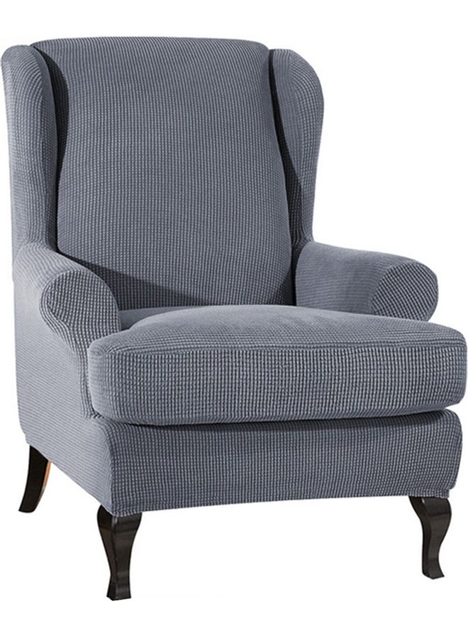 Generic Stretch Fabric Sofa Cover for Recliner Chair Grey  - Image 1