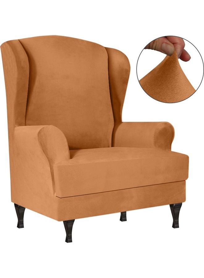Stretch Recliner Chair Cover Brown - Image 1