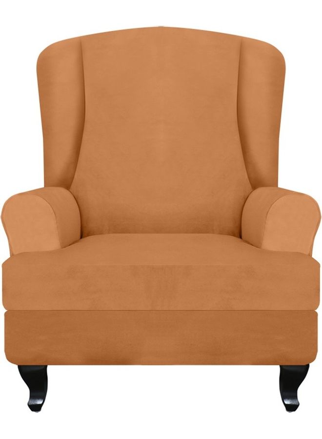 Stretch Recliner Chair Cover Brown - Image 3