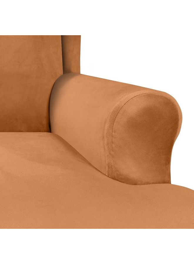 Stretch Recliner Chair Cover Brown - Image 5