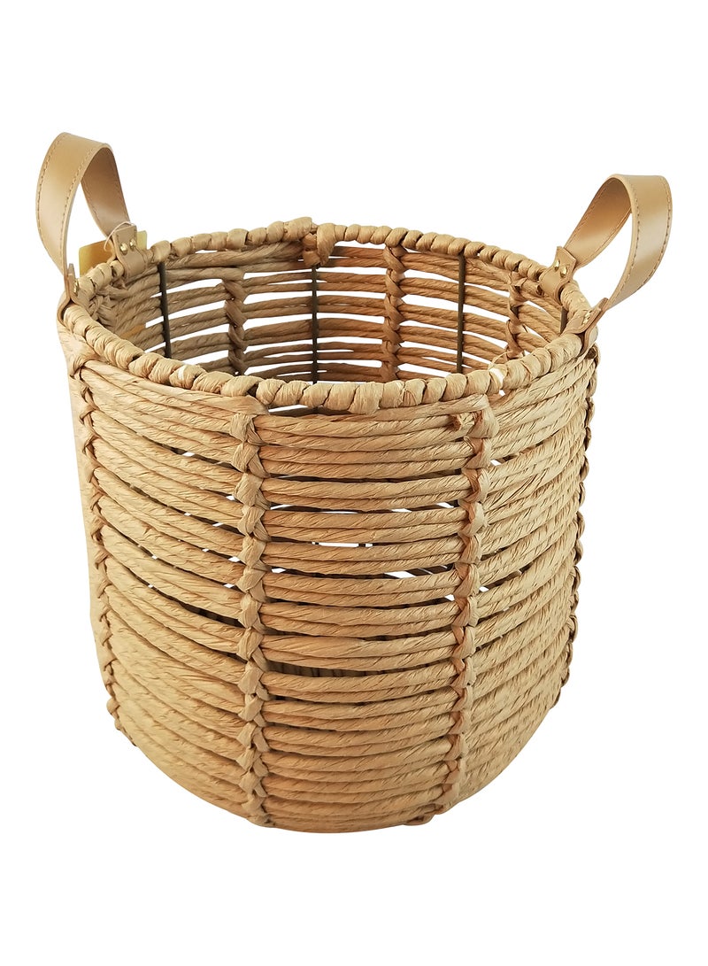 Eco-Friendly Handmade Water Hyacinth Laundry Basket WL2021 - 1025 Original 30cm - v1620810229/N46895799A_1