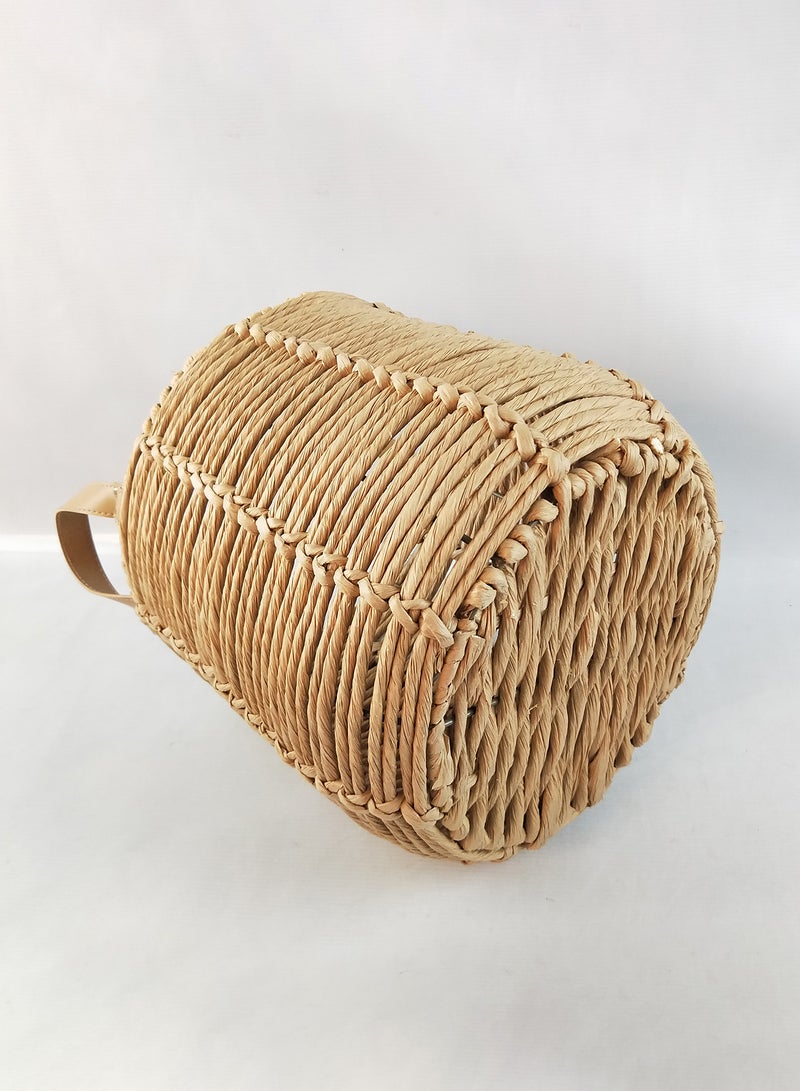 Eco-Friendly Handmade Water Hyacinth Laundry Basket WL2021 - 1025 Original 30cm - v1620810230/N46895799A_4