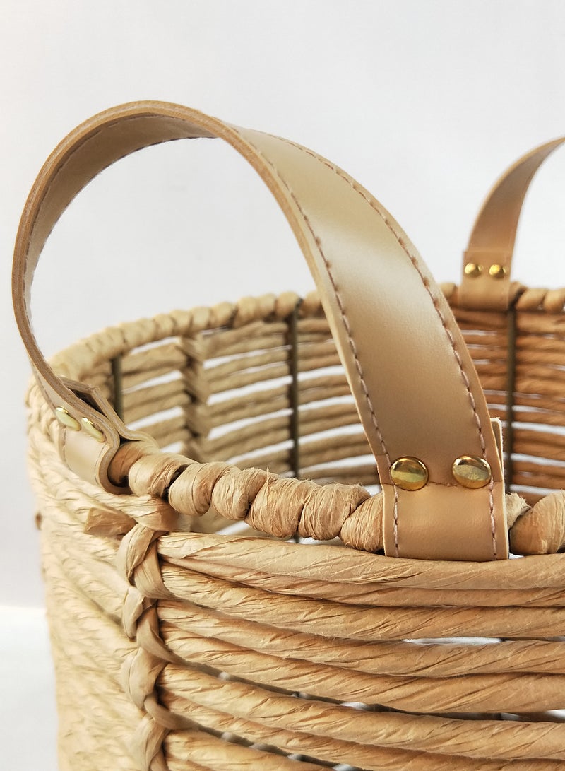 Eco-Friendly Handmade Water Hyacinth Laundry Basket WL2021 - 1025 Original 30cm - v1620810230/N46895799A_5