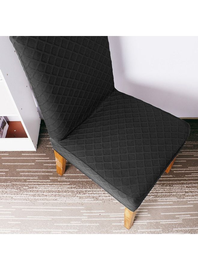 Generic 4-Piece Removable Dining Chair Cover Black  - Image 2