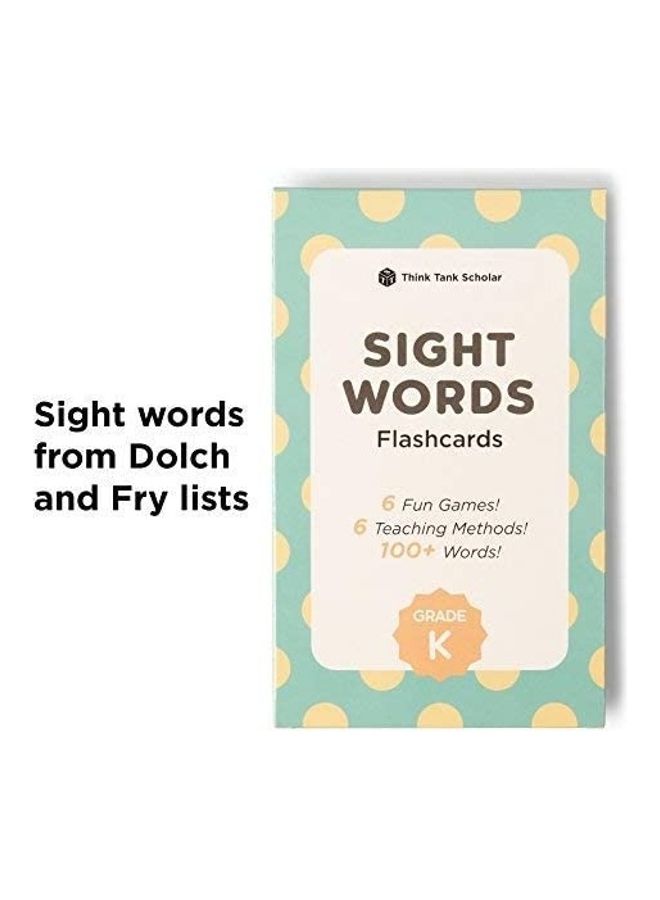 Think Tank Scholar - Kindergarten Sight Words Flash Cards - Image 1
