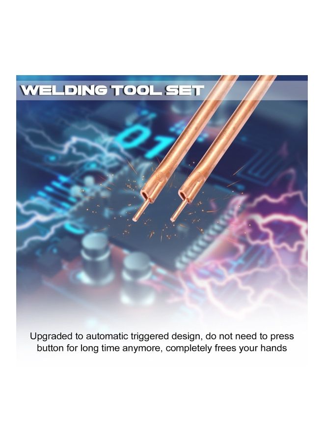 Generic DIY Spot Welders Pen Portable 12V Battery Storage Spot Welding PCB Circuit Board Welding Multicolour  - Image 2