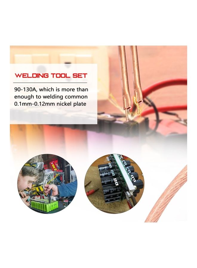 Generic DIY Spot Welders Pen Portable 12V Battery Storage Spot Welding PCB Circuit Board Welding Multicolour  - Image 5