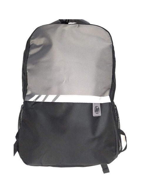 Essentials Polyester Laptop Backpack Black/Grey