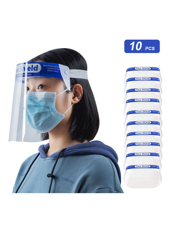 10-Piece Protective Face Shield - Image 1