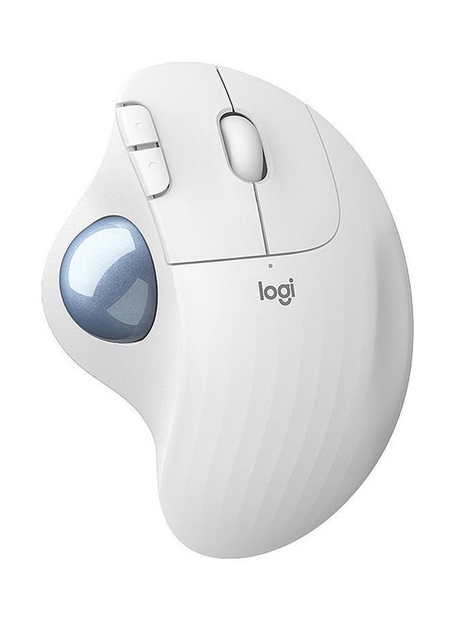 Logitech High Precision Wireless Trackball Mouse White  - Image 1